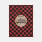 Couverture Polaire L'ours somnolent de plaid de Buffalo badine la (Devant)