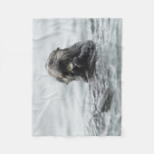 Couverture Polaire Loutre de mer adorable (Devant)