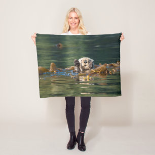 Couverture Polaire Loutre de mer de ondulation
