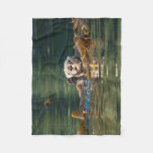 Couverture Polaire Loutre de mer de ondulation (Devant)