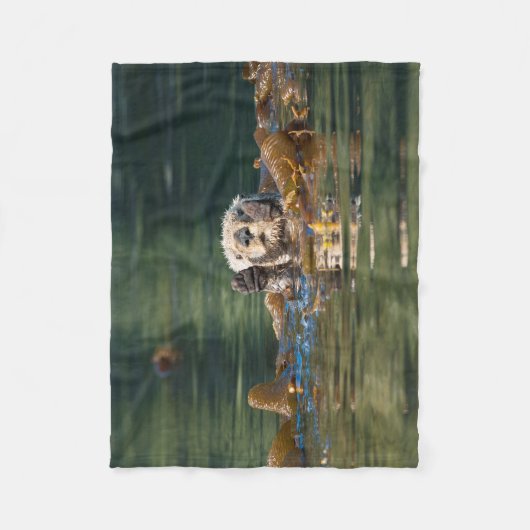 Couverture Polaire Loutre de mer de ondulation (Devant)