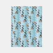 Couverture Polaire Loutres de mer montant les vagues (Devant)