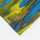 Couverture Polaire Loutres jouées dans un cercle de rivière (Coin)