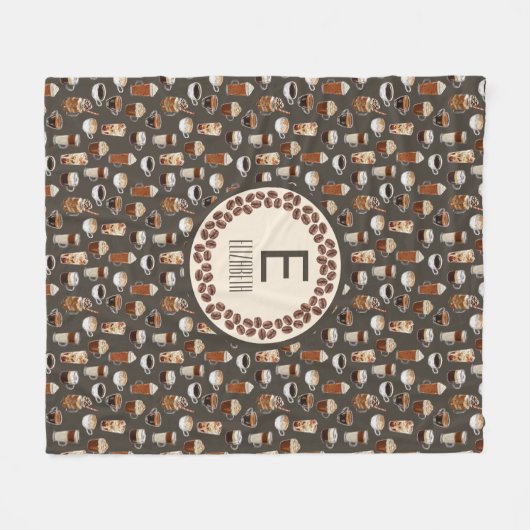Couverture Polaire Louveur de café Monogram (Devant (Horizontal))