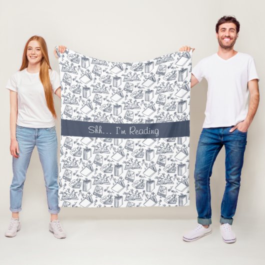 Couverture Polaire Louveur de livres et de lectures (En situation)