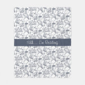 Couverture Polaire Louveur de livres et de lectures (Devant)