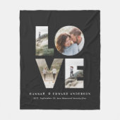 Couverture Polaire Love 4 photo simple moderne moderne cadeau fleec (Devant)
