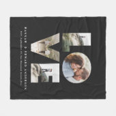 Couverture Polaire Love 4 photo simple moderne moderne cadeau fleec (Devant (Horizontal))