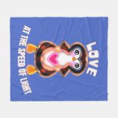 Couverture Polaire Love at the Speed of Light Penguin Gift (Devant (Horizontal))