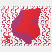 Couverture Polaire Love.Big heart/Corazon Grande love by Masanser pix (Devant (Horizontal))