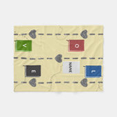 Couverture Polaire Love Books Fleece Blanket Cozy Reading  (Devant (Horizontal))