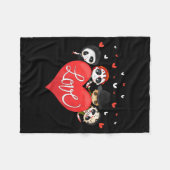 Couverture Polaire Love Candy Heart Cute Killer Horror Movie Anti Val (Devant (Horizontal))