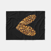 Couverture Polaire Love Cheetah Leopard Print Heart Valentines Day Gi (Devant (Horizontal))