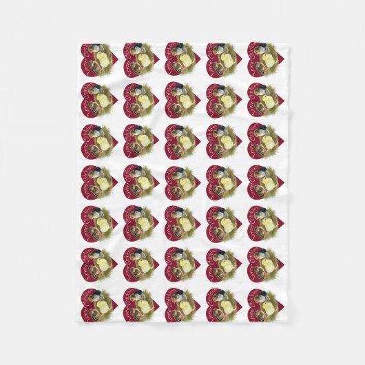 Couverture Polaire Love Chickies (Devant)