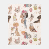 Couverture Polaire Love Dogs (Devant)