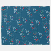 Couverture Polaire LOVE ECHO - Comic Birds Tweetlercools 2 (Devant (Horizontal))