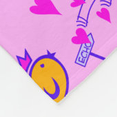 Couverture Polaire LOVE ECHO - Comic Birds Tweetlercools 3 (Coin)