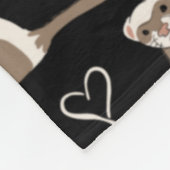 Couverture Polaire Love Ferrets - Noir (Coin)