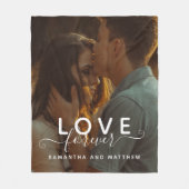 Couverture Polaire Love Forever Couple Photo (Devant)