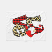 Couverture Polaire Love Gnome Teacher Squad Valentines Day Teacher St (Devant (Horizontal))