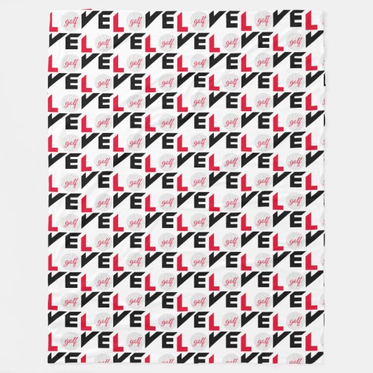 Couverture Polaire Love golf (Devant)