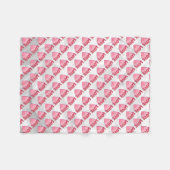 Couverture Polaire Love Heart Motif (Devant (Horizontal))
