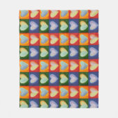 Couverture Polaire Love Hearts Inspirational Throw Fleece Blanches (Devant)