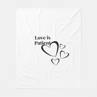 Couverture Polaire Love Is Patient Calm Aesthetic