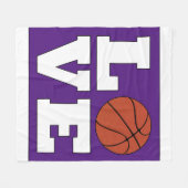 Couverture Polaire LOVE Joueur de basket-ball sur mesure Couleur de l (Devant (Horizontal))