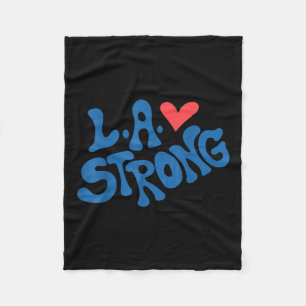 Couverture Polaire Love La Heart Los Angeles Solide Supportive