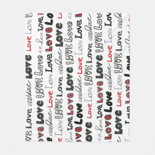 Couverture Polaire Love Marker Texture Arrière - plan sans couture