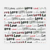 Couverture Polaire Love Marker Texture Arrière - plan sans couture (Devant (Horizontal))