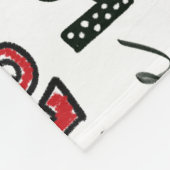 Couverture Polaire Love Marker Texture Arrière - plan sans couture (Coin)