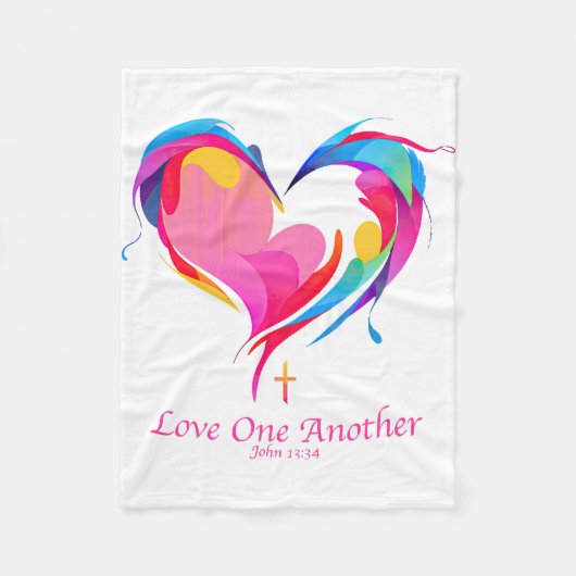 Couverture Polaire Love One Another Bible Verse John 1334 (Devant)