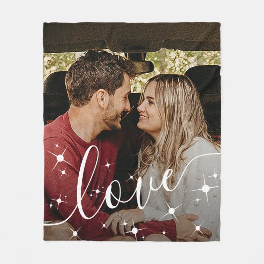 Couverture Polaire Love Photo Simple (Devant)