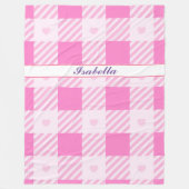 Couverture Polaire Love Plaid Collection rose moderne (Devant)