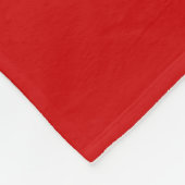 Couverture Polaire Love Rouge Blanc Noir Couleur Script Calligraphie (Coin)