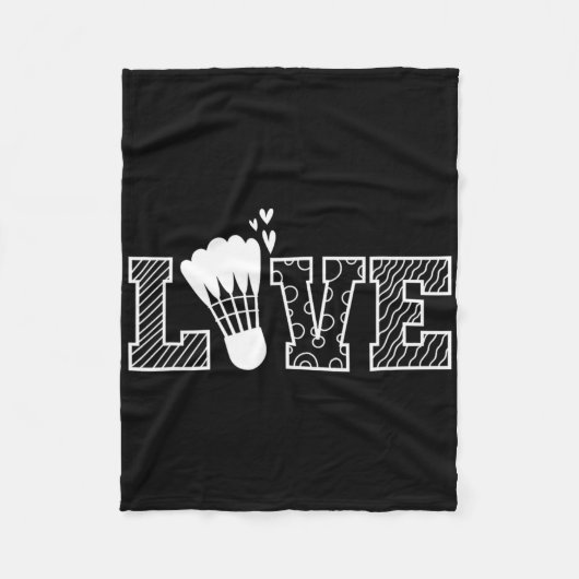 Couverture Polaire Love Shuttle Dminton Racket (Devant)