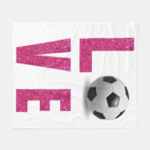 Couverture Polaire Love Soccer (Devant (Horizontal))