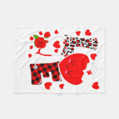 Couverture Polaire Love Stethoscope Heart Nicu Nurse Valentines Day  (Devant (Horizontal))