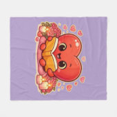 Couverture Polaire Love Stories Begin Within the Heart (Devant (Horizontal))