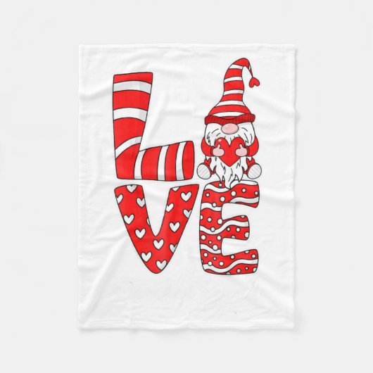 Couverture Polaire Love Teacher Squad Gnome Hearts Valentines Gnome T (Devant)