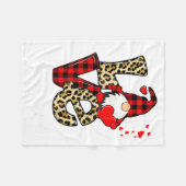 Couverture Polaire Love Teacher Squad Gnome Hearts Valentines Gnome T (Devant (Horizontal))