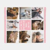 Couverture Polaire Love Valentine's Day 8 Photo Collage (Devant (Horizontal))