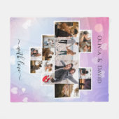 Couverture Polaire Love Valentine's Day Photo Collage (Devant (Horizontal))