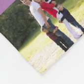 Couverture Polaire Love You 7 Photo Custom Purple (Coin)