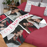 Couverture Polaire Love You Love 5 Photo<br><div class="desc">Montrez à votre personne spéciale combien vous vous souciez de ce cadeau unique de la Saint-Valentin. Notre Love You Lots Photo Fleece Blanket vous propose vos 5 photos préférées imprimées en couleurs vives sur un luxueux matériau molleton souple. Vous pouvez afficher des photos de moments spéciaux que vous avez partagés,...</div>