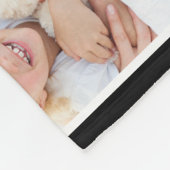 Couverture Polaire Love You Mom Photo Collage noir (Coin)