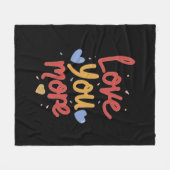 Couverture Polaire Love You More Expressive Art (Devant (Horizontal))