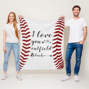 Couverture Polaire Love You to the Outfield & Back Baseball Softball
